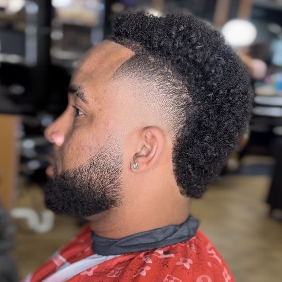 Side-profile skin fade by V the Barber